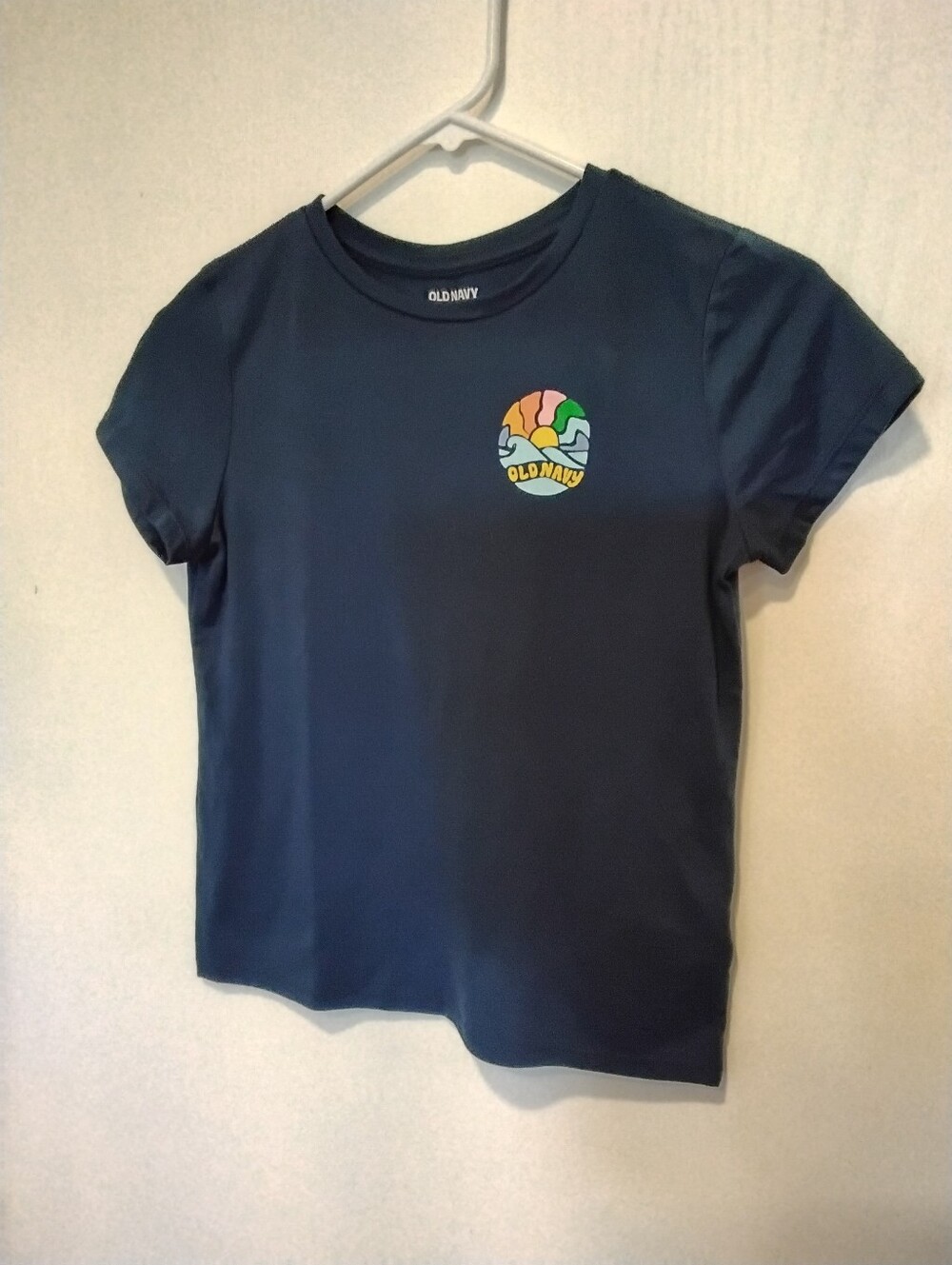 Old Navy Girls Short-Sleeve Tee with Rainbow Patch